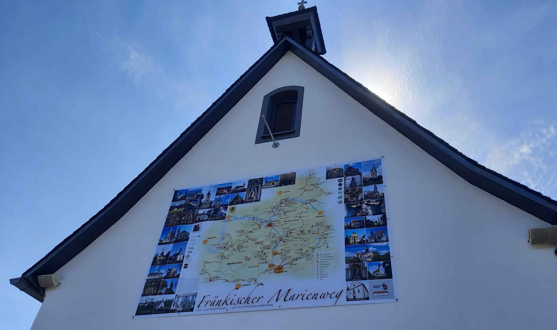 Fränkischer Marienweg, wie Rosenkranzperlen miteinander verbunden